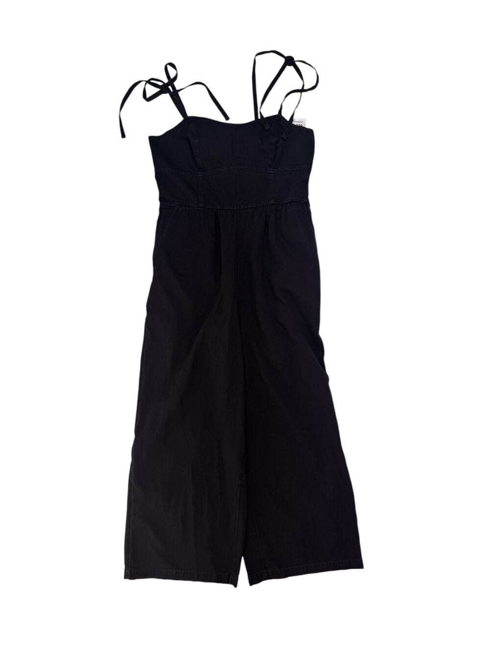 OLD NAVY *NEW* Cami Top Shirred Jumpsuit in Black Jack Size Large Womens Cotton